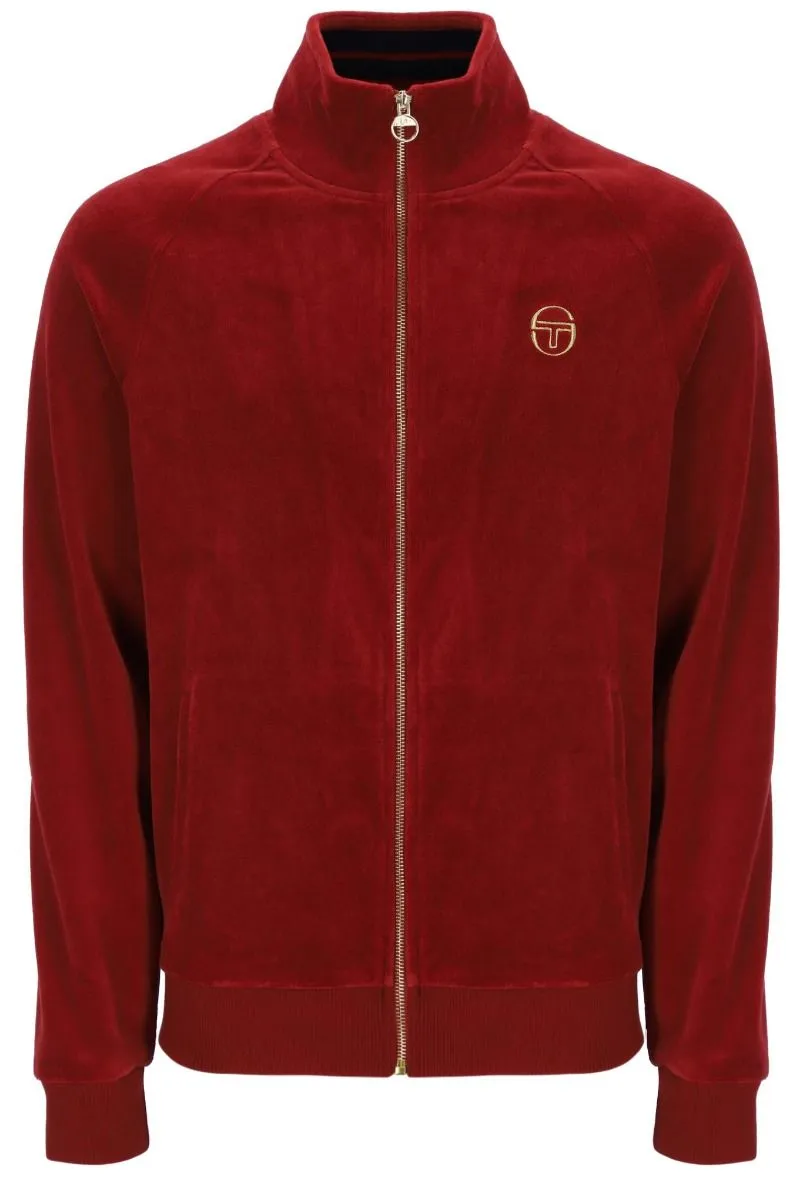 Sun Dried Tomato Court Velour Track Jacket by Sergio Tacchini