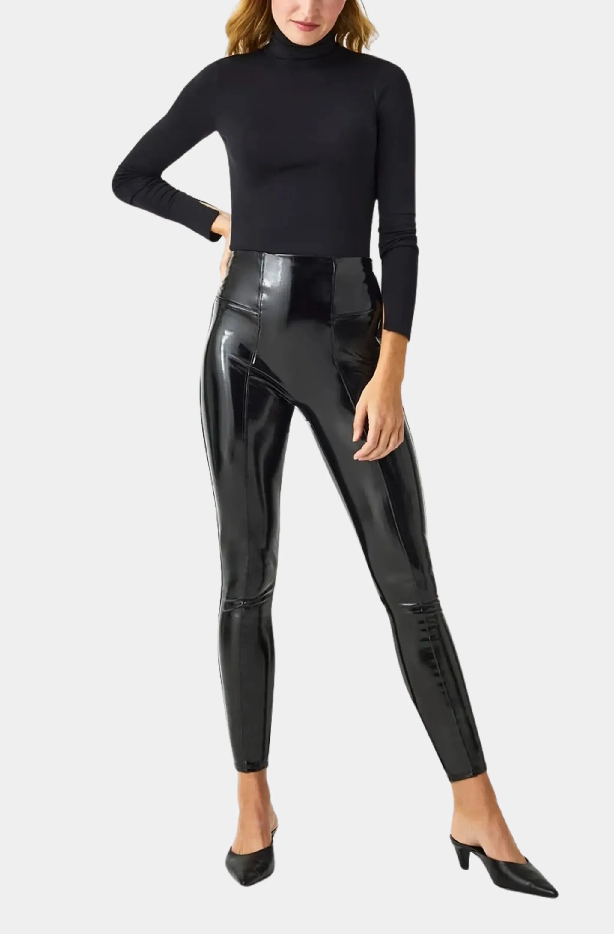 Shiny Patent Leather Leggings