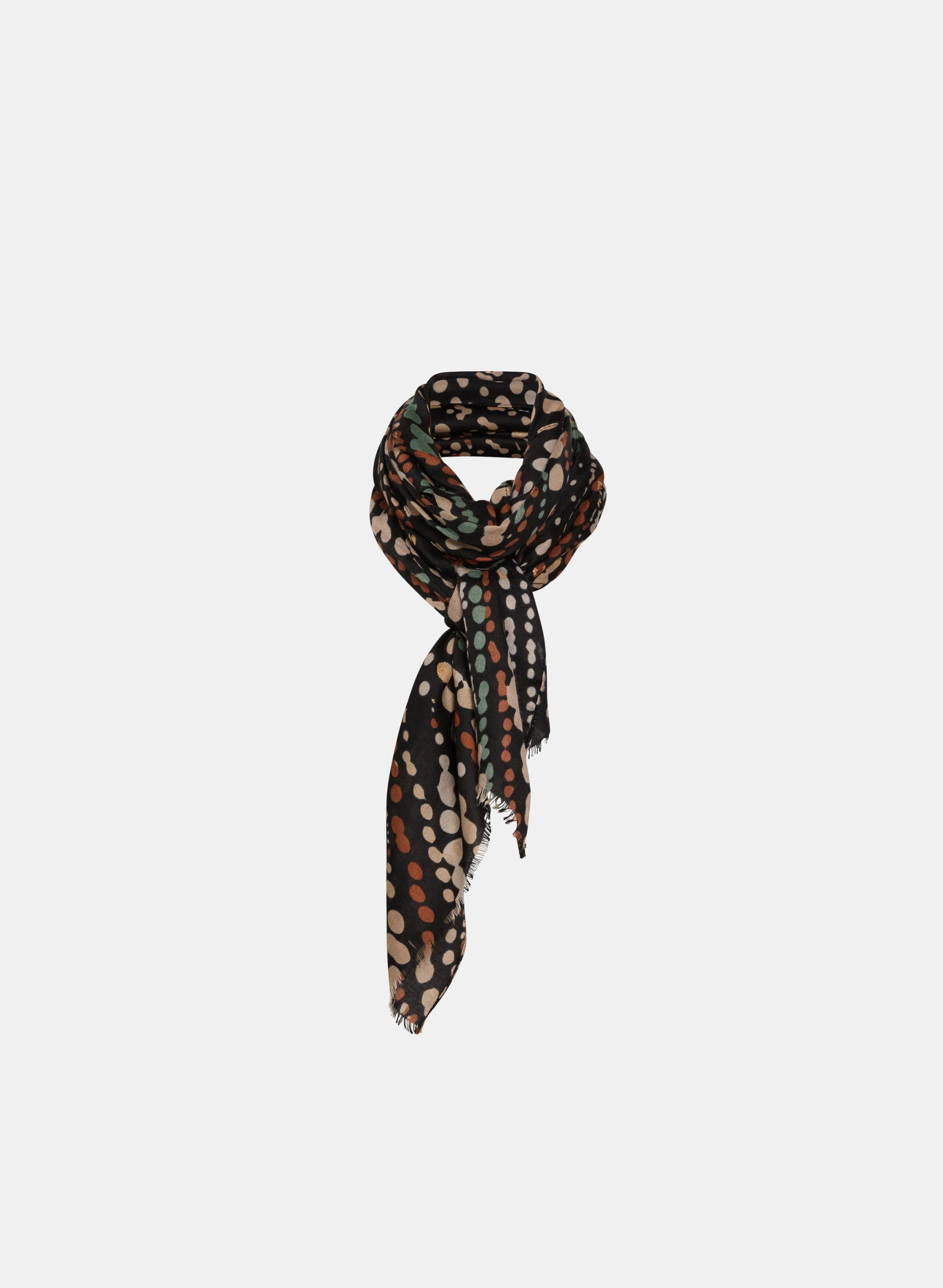 Shiny Polka Dot Scarf