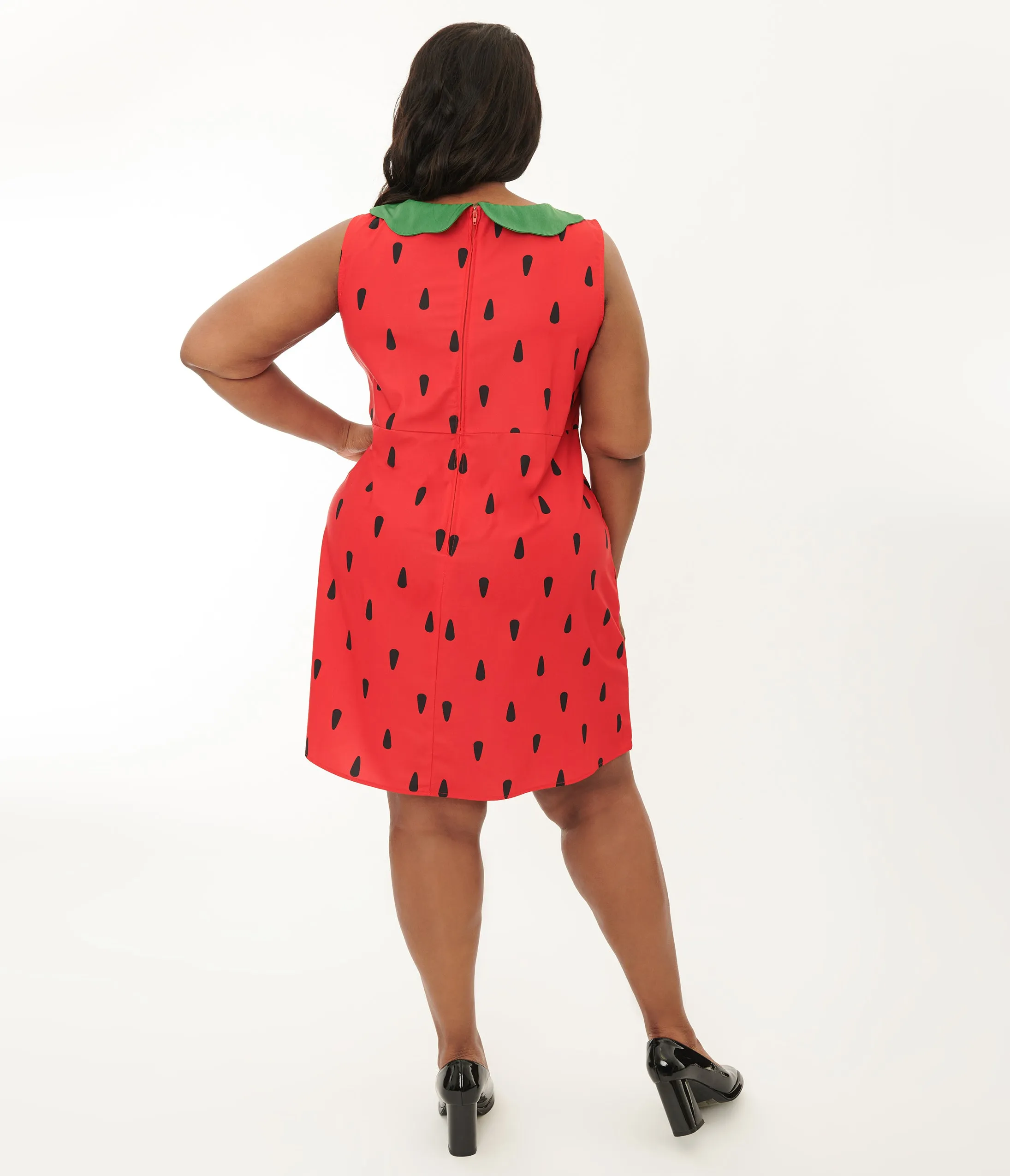 Plus Size Strawberry Shift Dress.