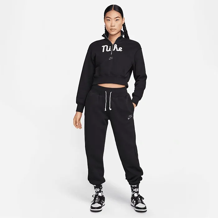 Sportswear Fleece Oversized 1/2-Zip Crop Sweatshirt - Hoodies & Crews - Stirling Sports