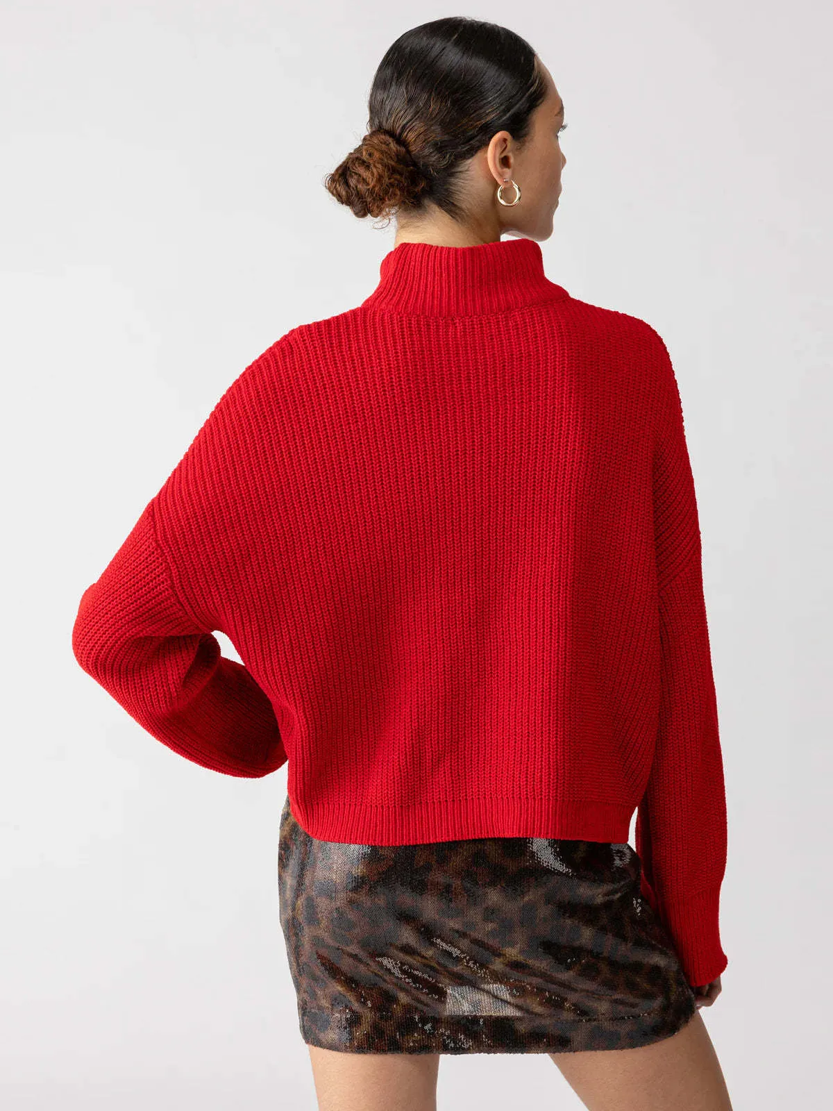 Mars Red Stay Cozy Sweater