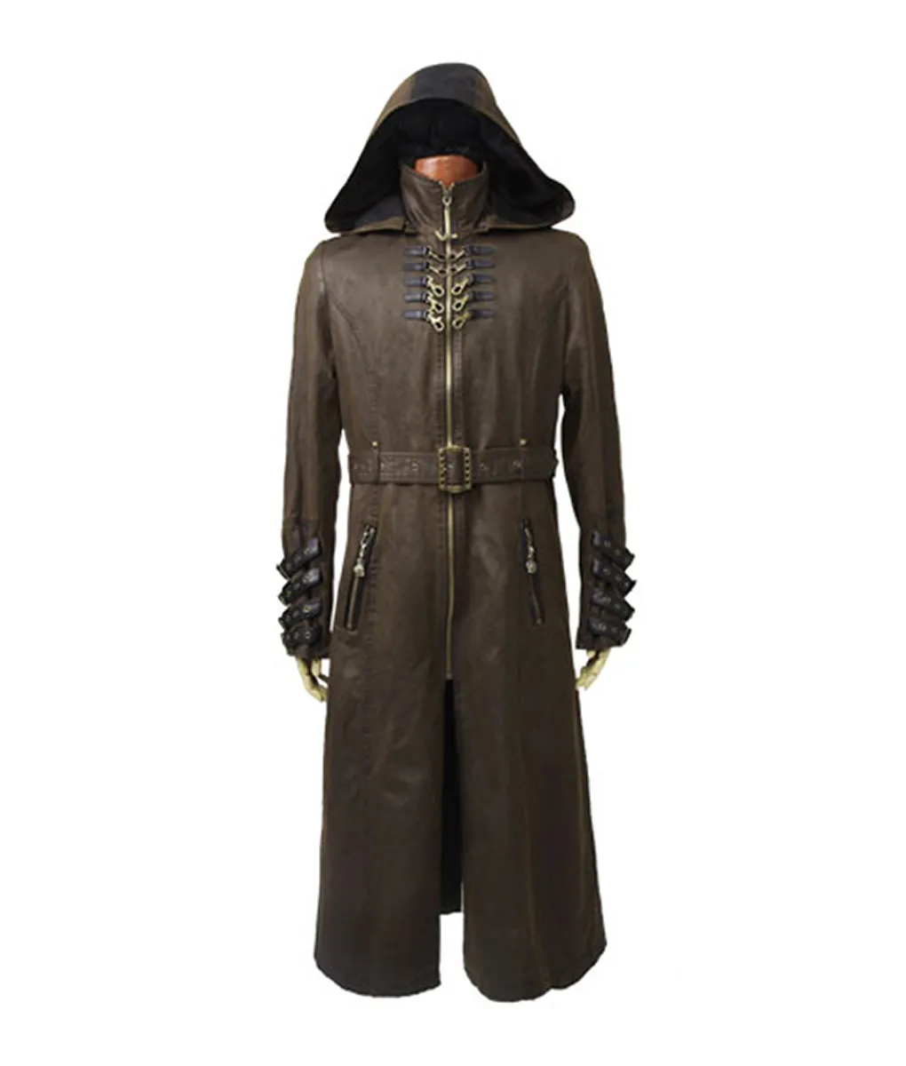 Steampunk Twill Long Coat - Trench Style - TLC United States.