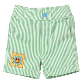 Stella McCartney Baby Striped Shorts Sun Badge Green