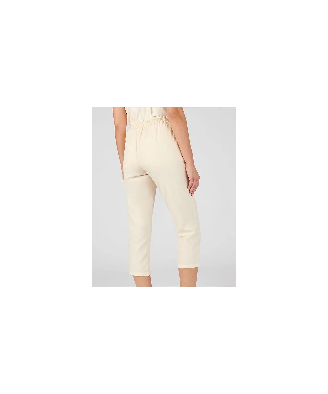 Comfy Straight Leg Cotton Crop Trousers