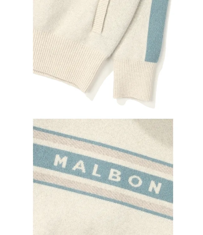 Street Style Logo Cardigans for Malbon Golf