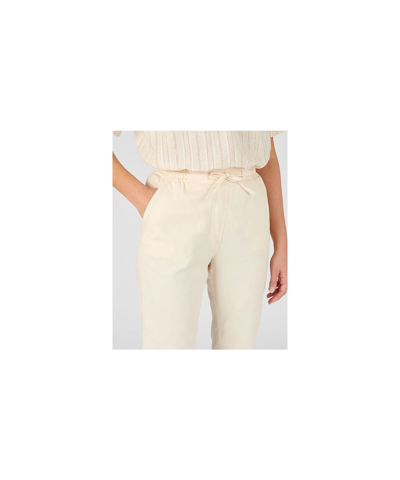 Pull-on Trousers with Stretch Waist