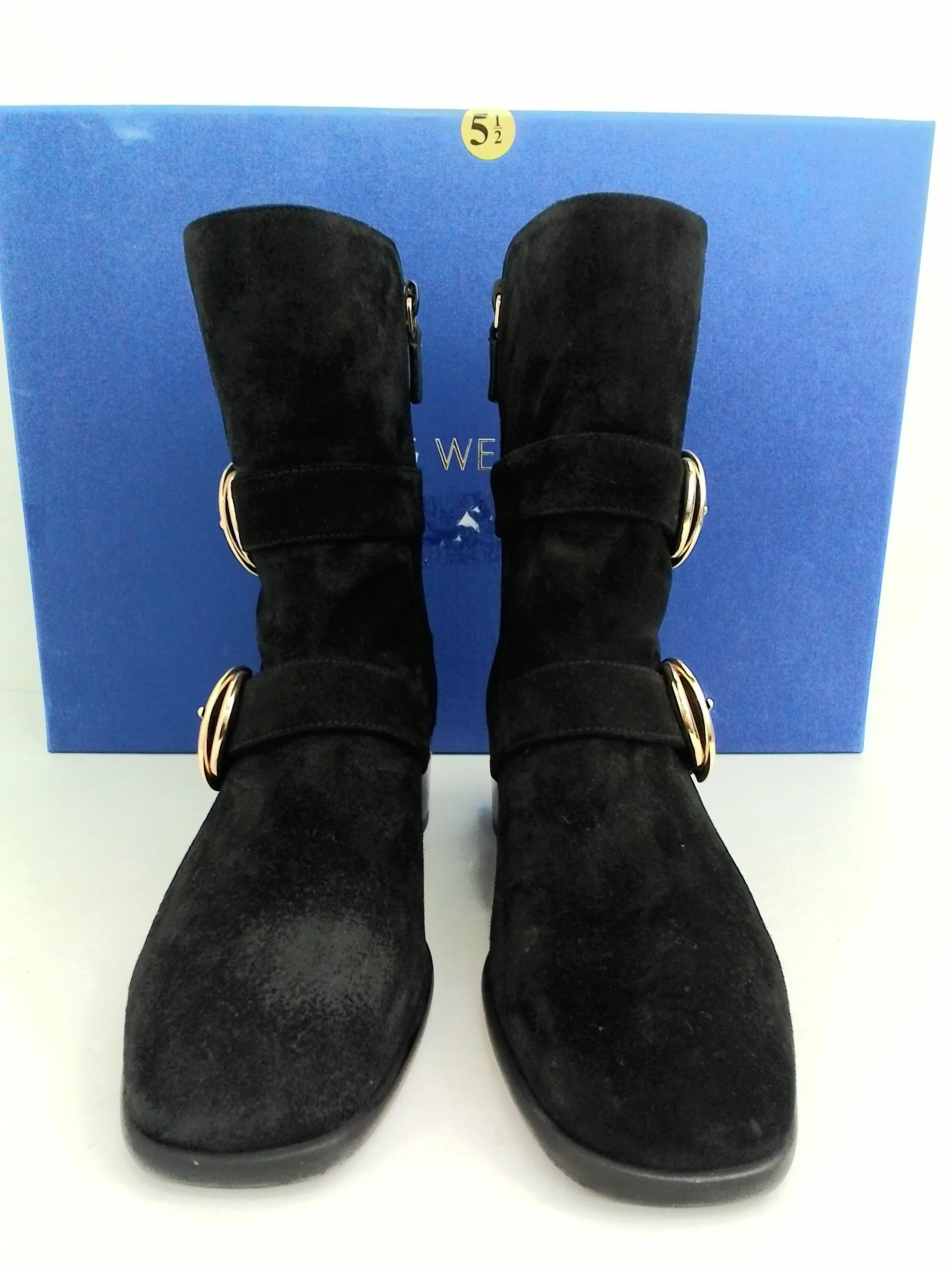 Stuart Weitzman Black Leather Boots Size 5.5