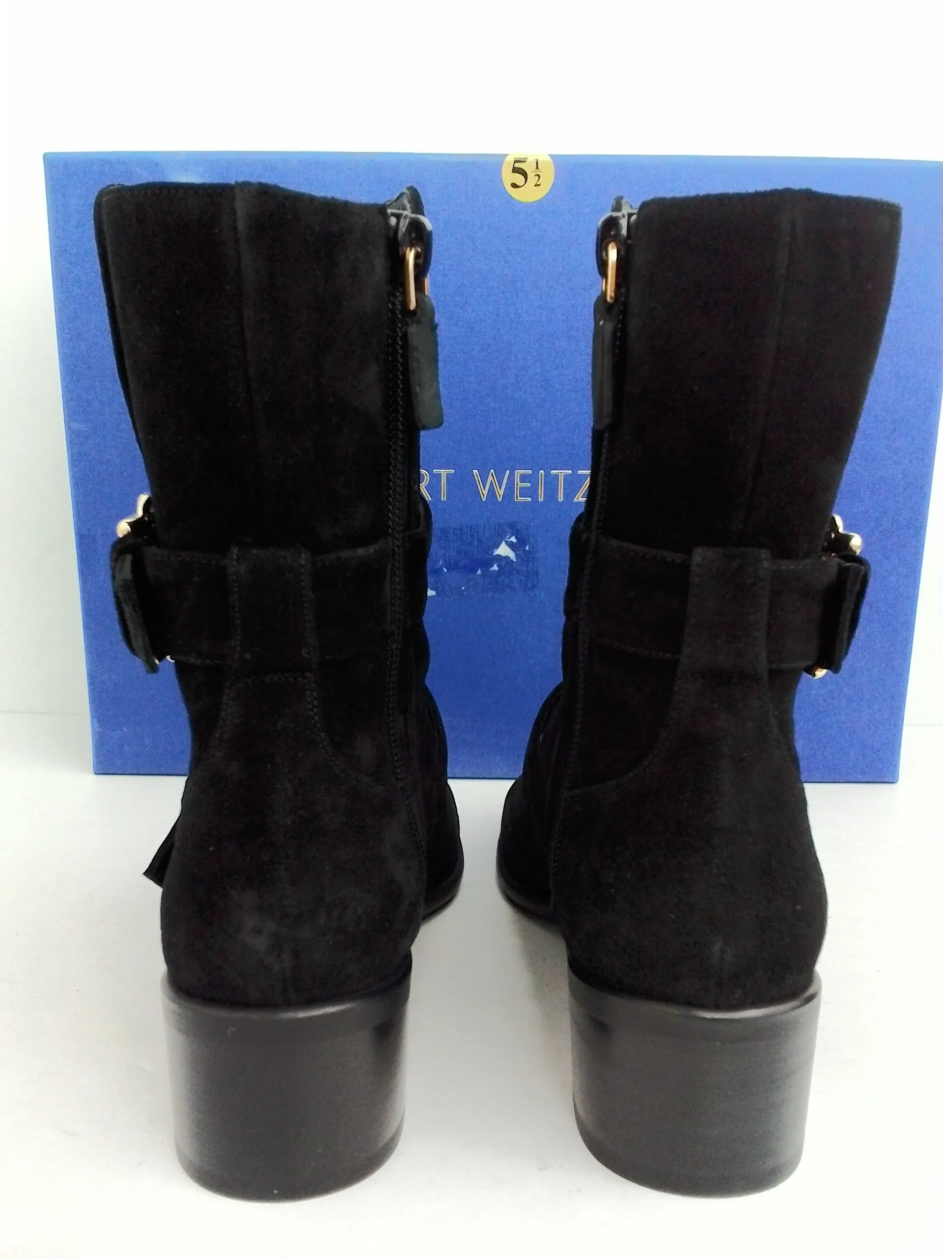 Stuart Weitzman Black Leather Boots Size 5.5