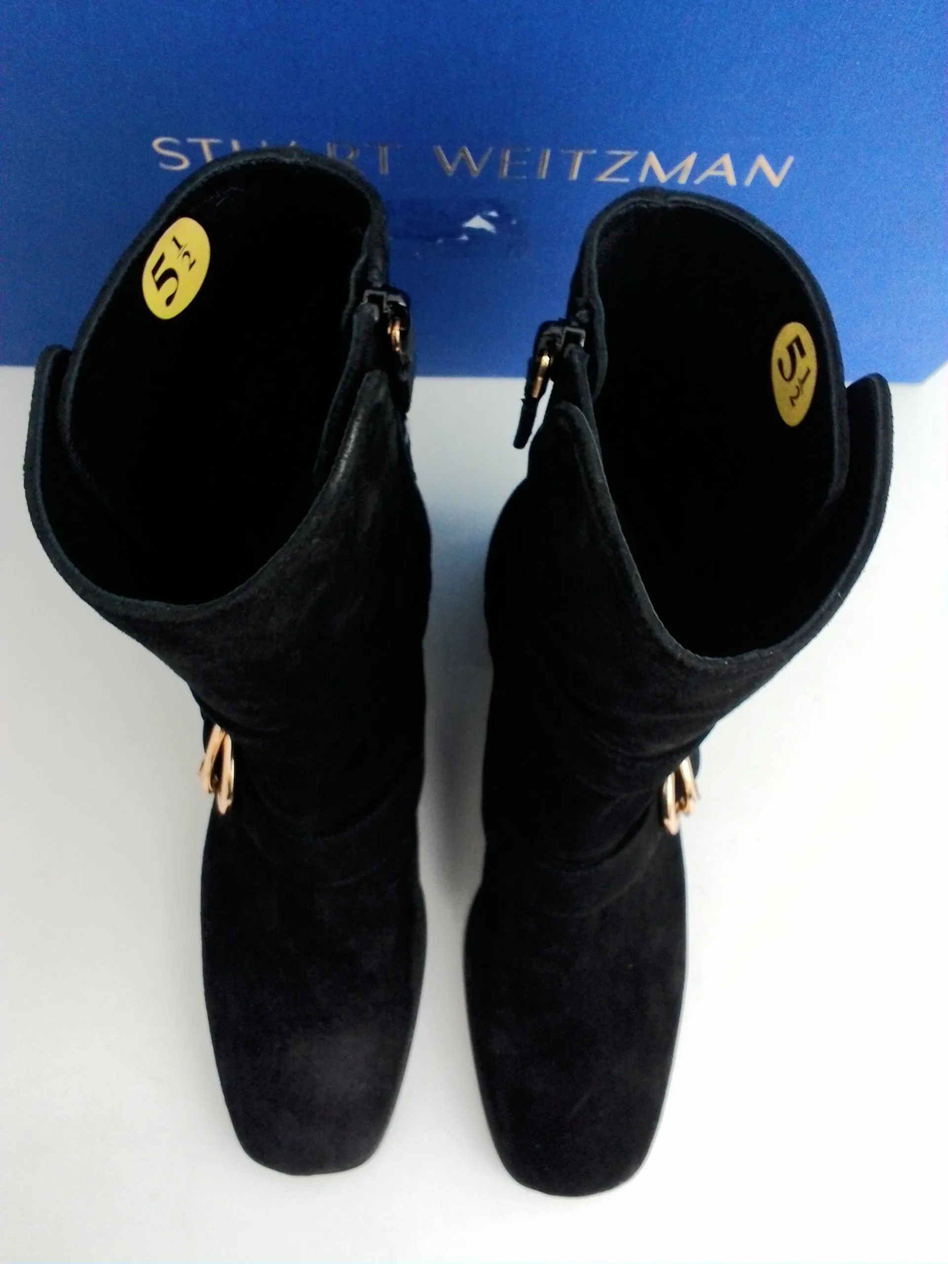 Stuart Weitzman Black Leather Boots Size 5.5