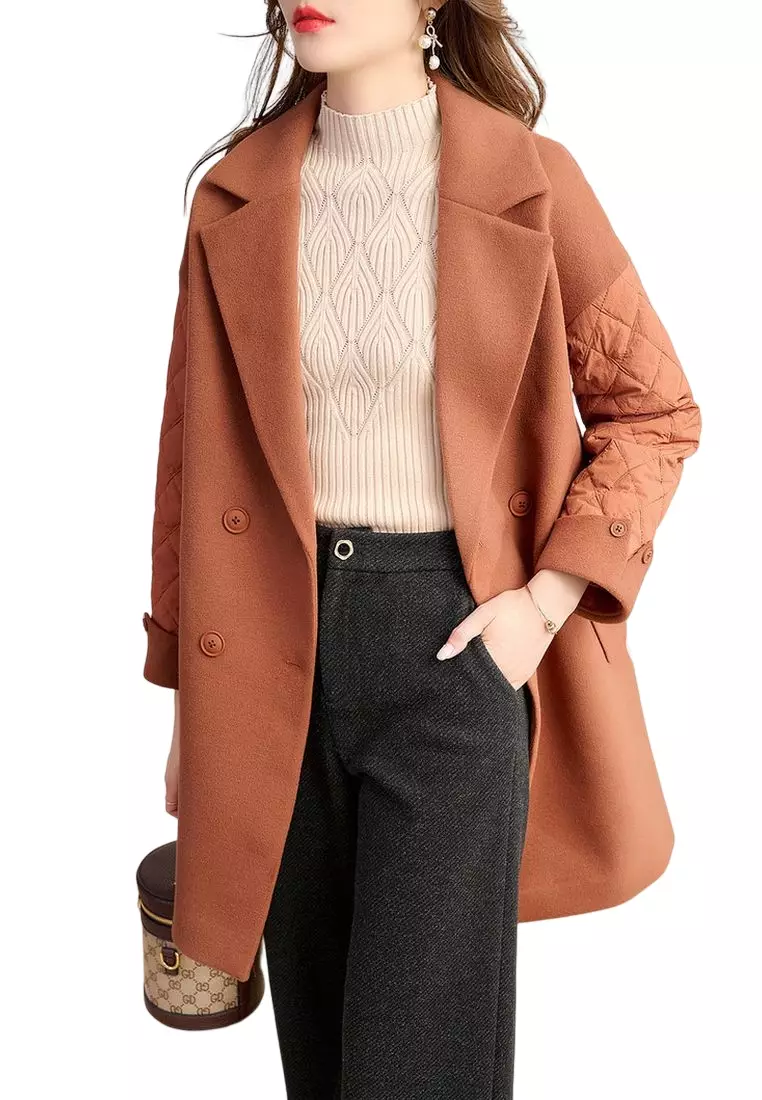 Stylish Wool Coat with Lapel Collar for Women - ONX.HK