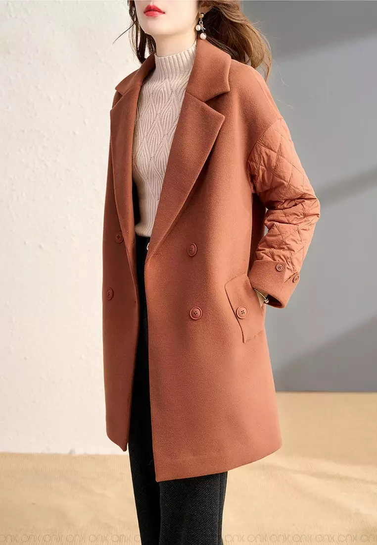 Stylish Wool Coat with Lapel Collar for Women - ONX.HK