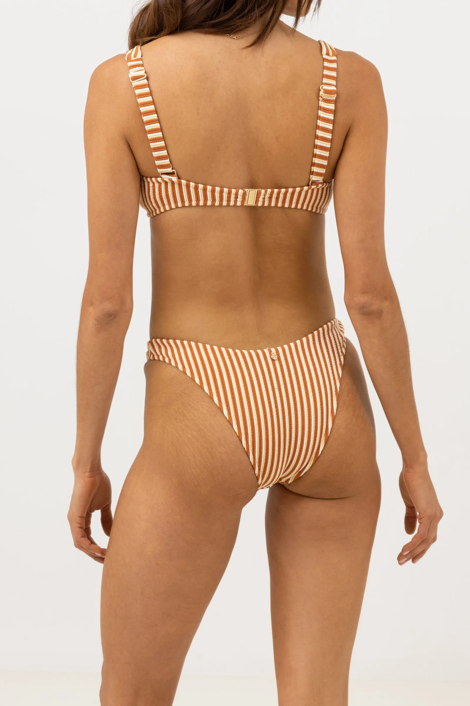 Chocolate Sunbather Stripe High Cut Pants