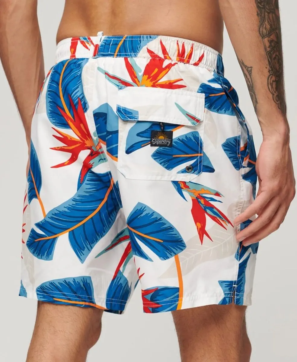 Optic Paradise Superdry Hawaiian Print Swim Shorts