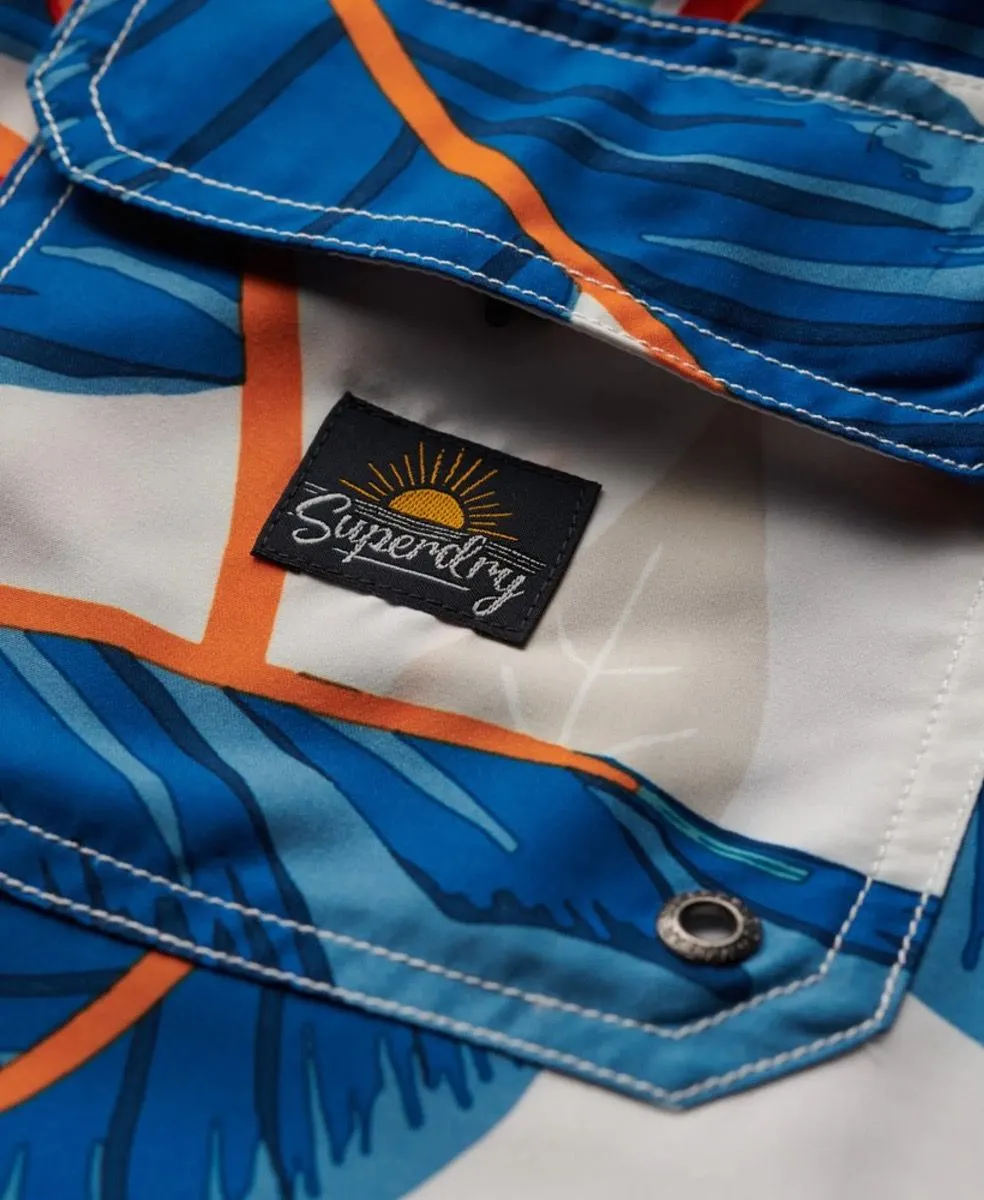 Optic Paradise Superdry Hawaiian Print Swim Shorts