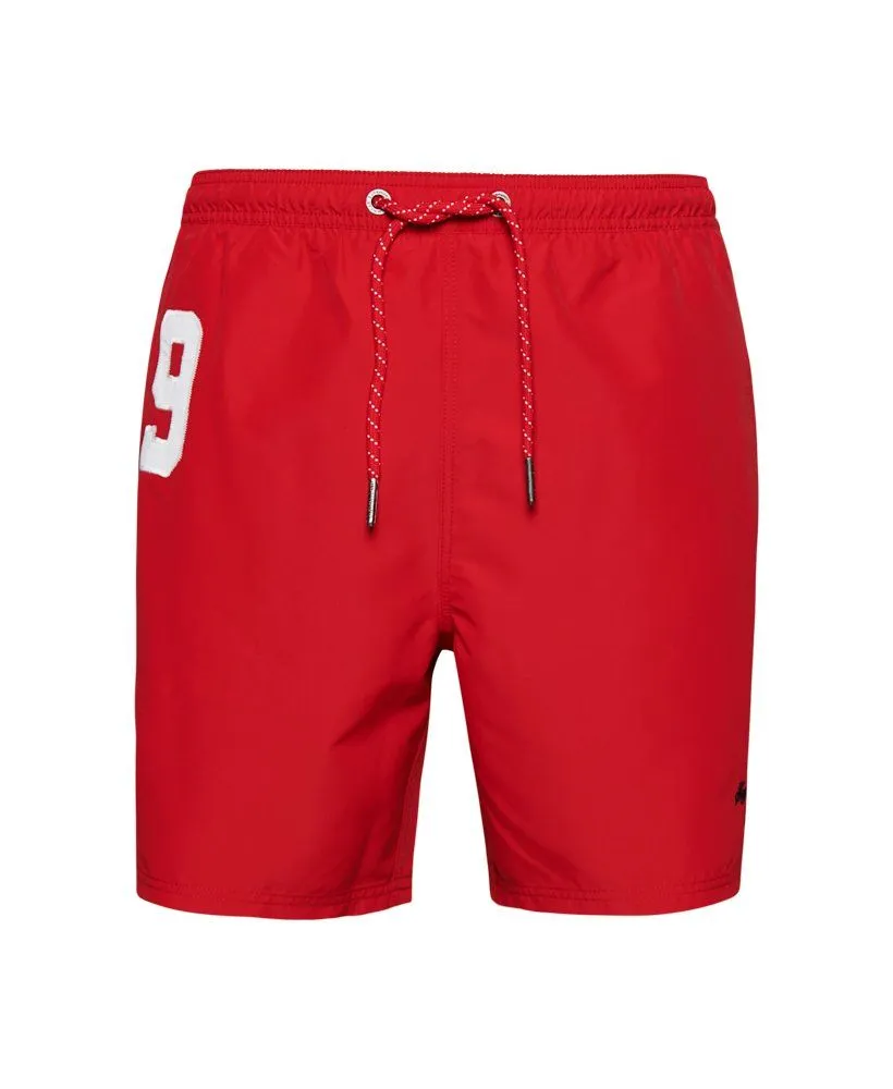 Red Superdry Print Swim Shorts