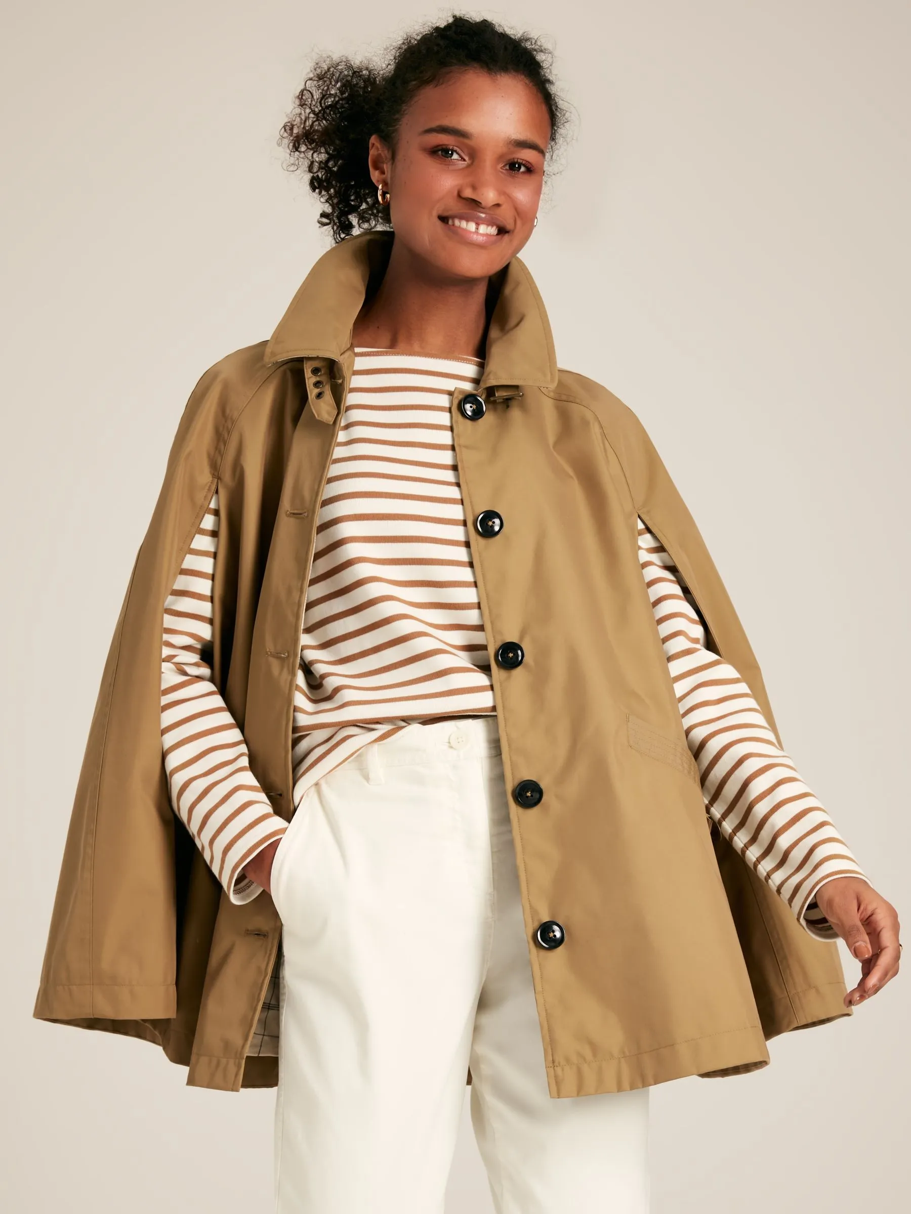 Brown Cape Coat Waterproof