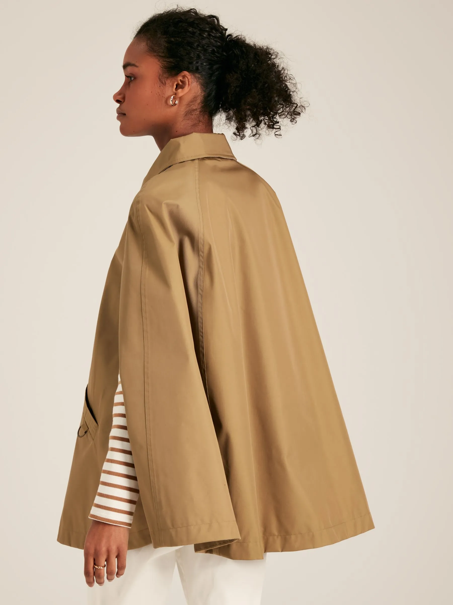 Brown Cape Coat Waterproof