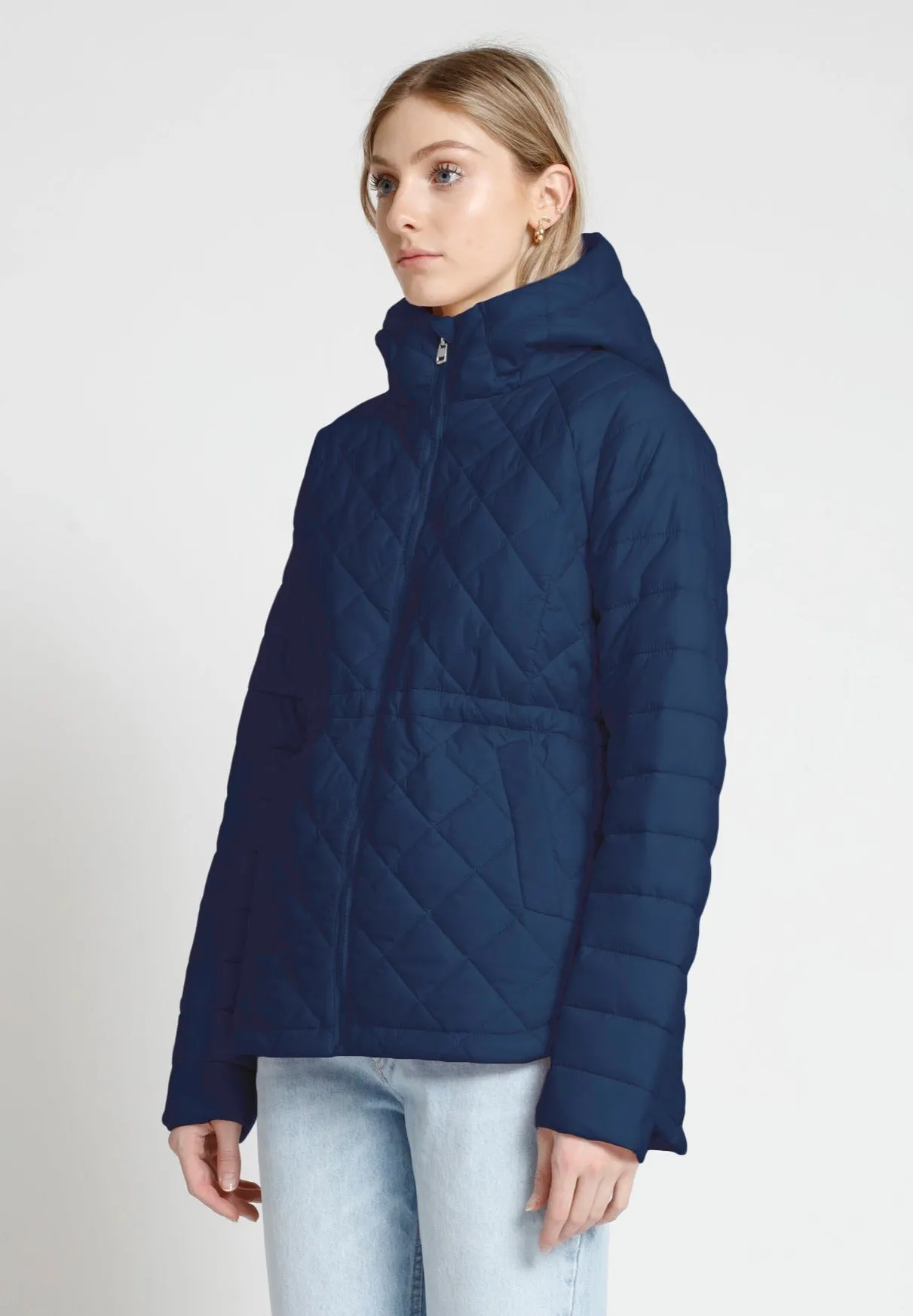 TASYA Diamond Quilted Lightweight Jacket | Manteau Ultralight à Couture Diamant