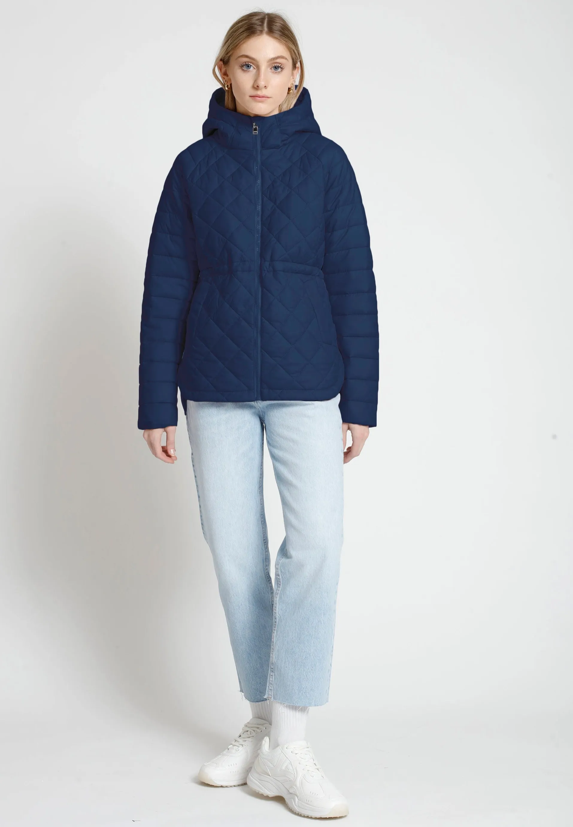 TASYA Diamond Quilted Lightweight Jacket | Manteau Ultralight à Couture Diamant