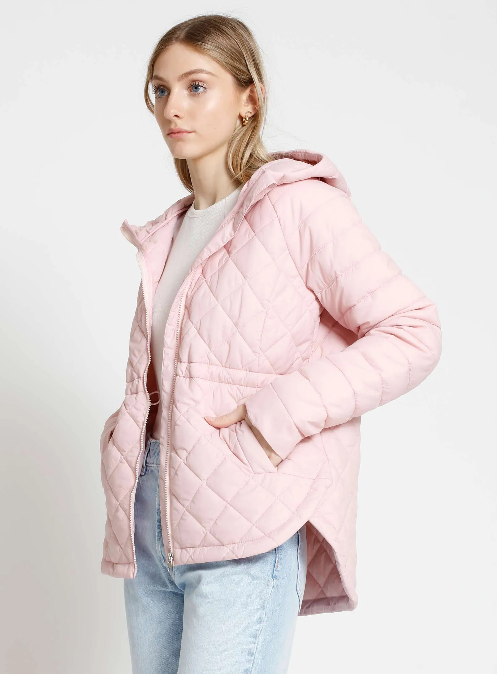 TASYA Diamond Quilted Lightweight Jacket | Manteau Ultralight à Couture Diamant