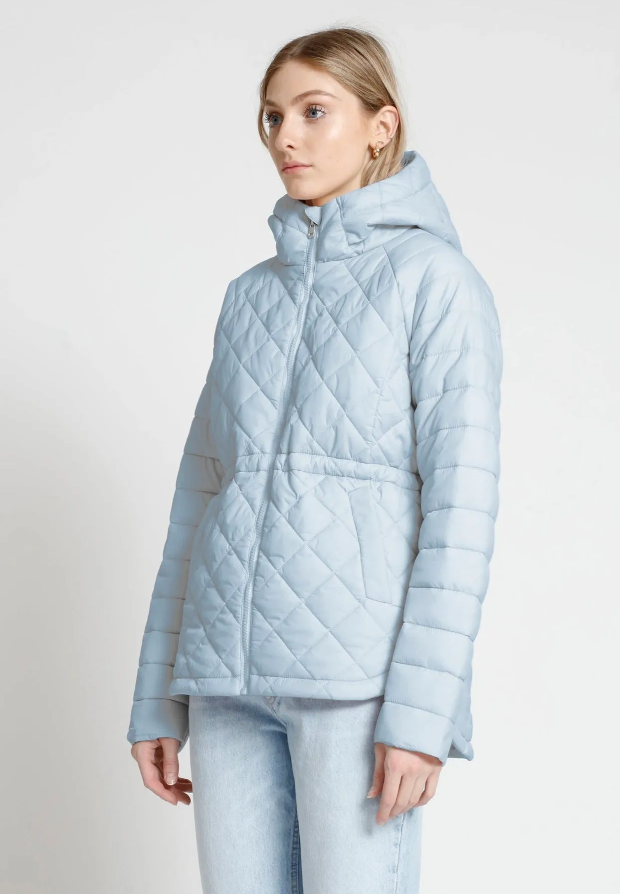 TASYA Diamond Quilted Lightweight Jacket | Manteau Ultralight à Couture Diamant