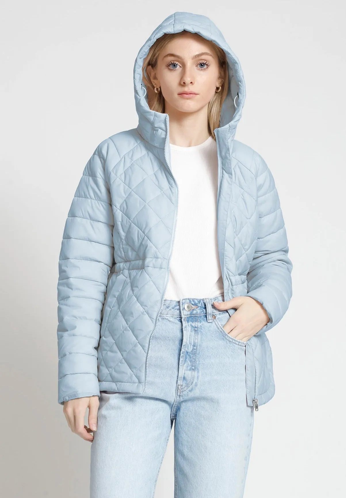 TASYA Diamond Quilted Lightweight Jacket | Manteau Ultralight à Couture Diamant