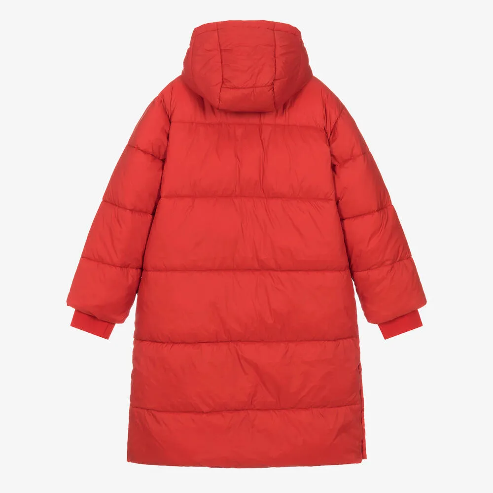 Red Puffer Coat for Teen Girls