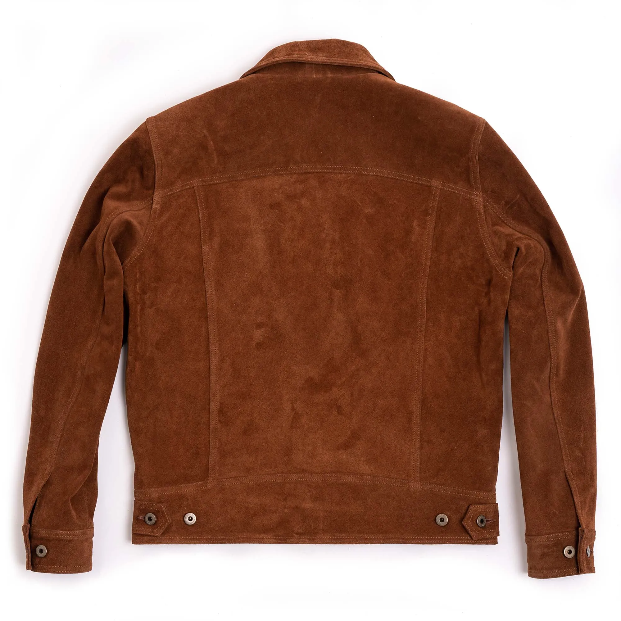 Terracotta Terra di Siena Suede Jacket by Shangri-la Heritage