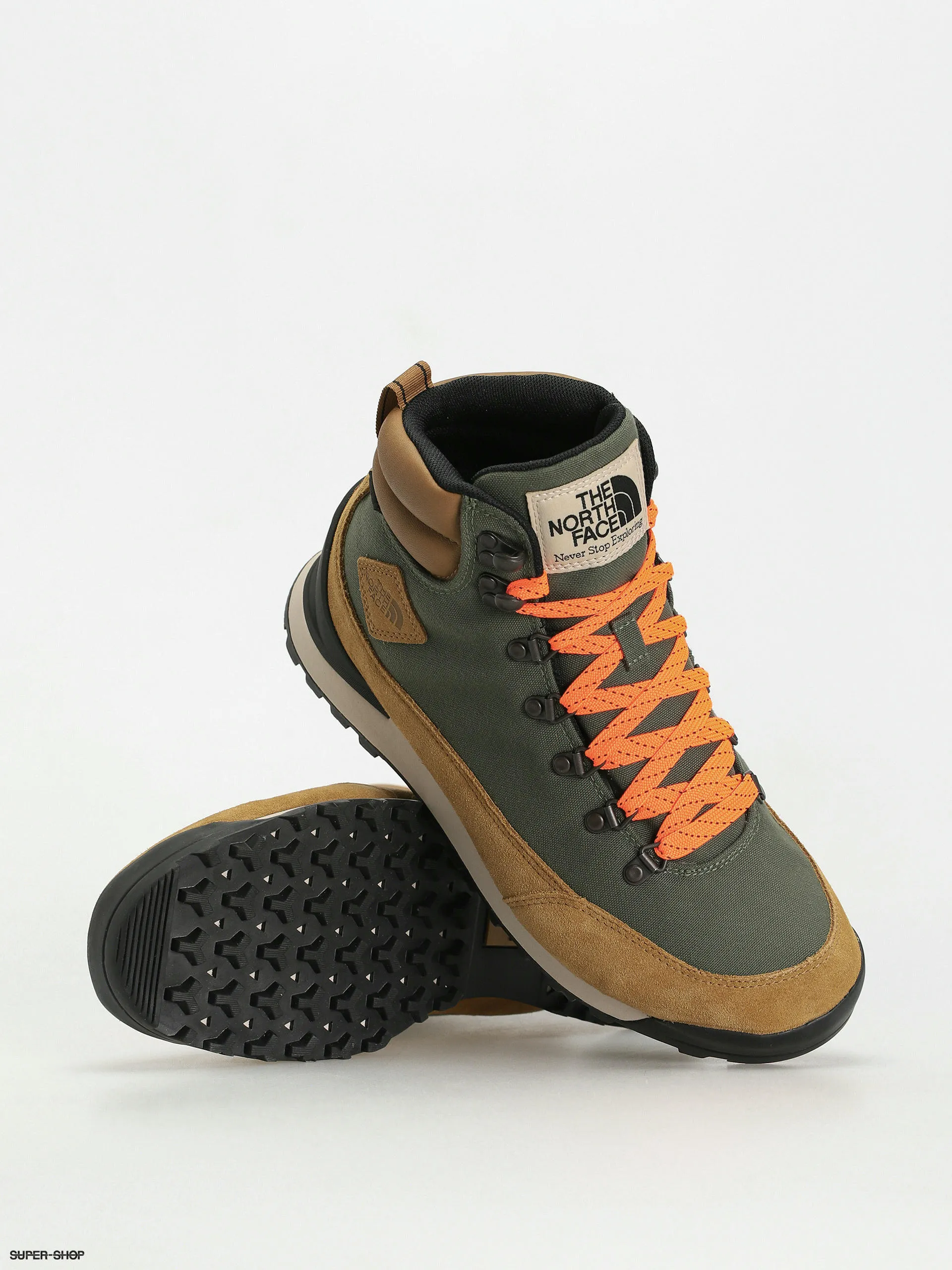 The North Face Back To Berkeley Iv Textile Wp Shoes in Thyme/Utility Brown