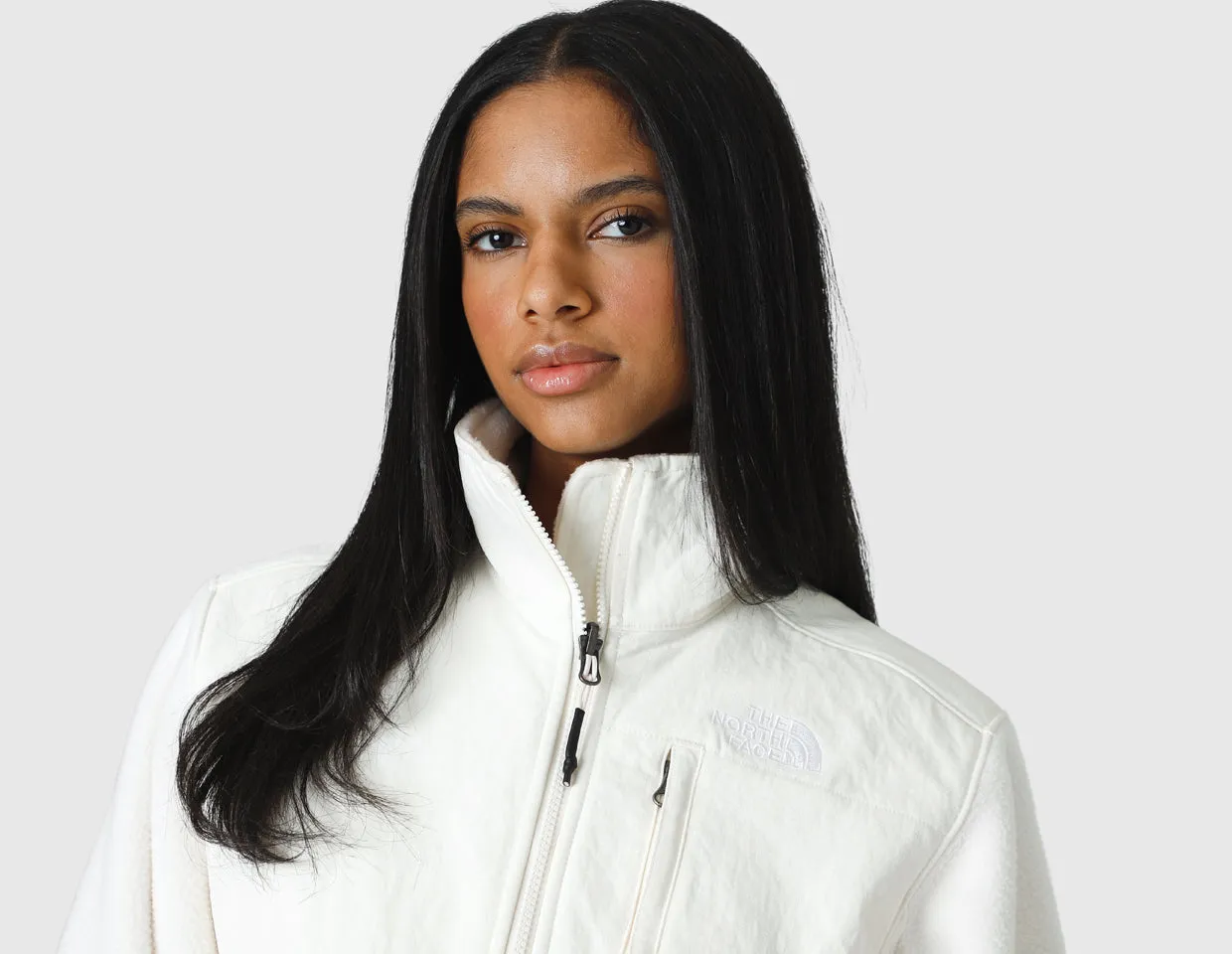 The North Face Women's '92 Ripstop Denali Jacket in White Dune