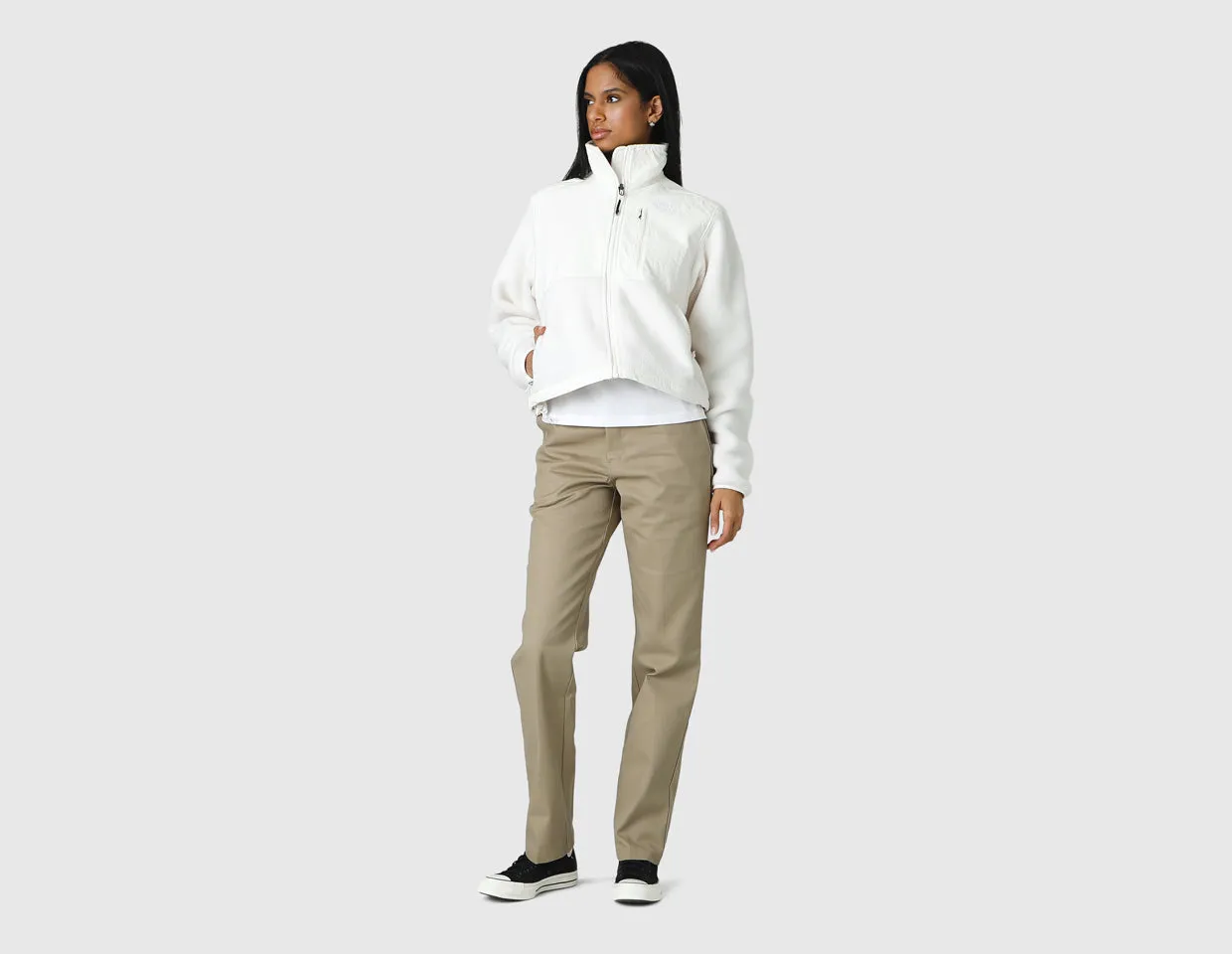 The North Face Women's '92 Ripstop Denali Jacket in White Dune