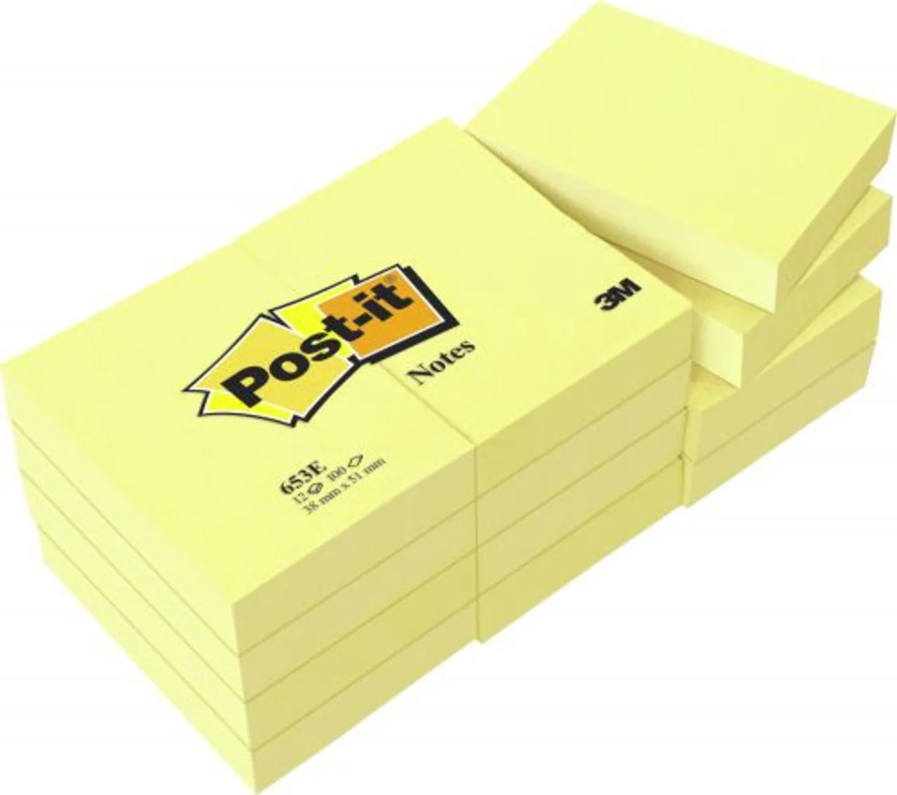 Thombequ Post-It Note 38X51Mm Canary Yellow Pk12