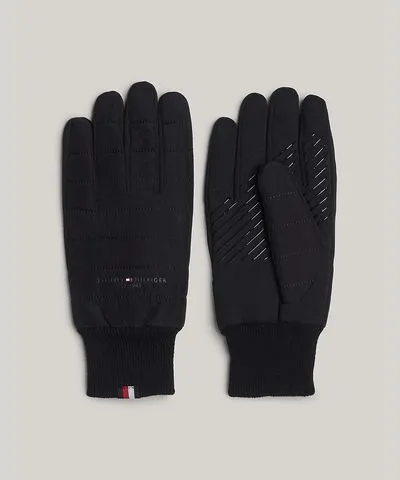 Tommy Hilfiger Men's Glove with Quilted Stitch and Logo