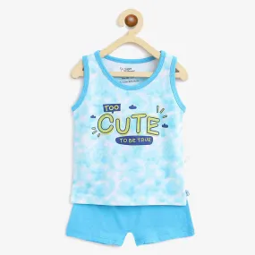 Tie-Dye Blues Top & Shorts Set (2-4 years)