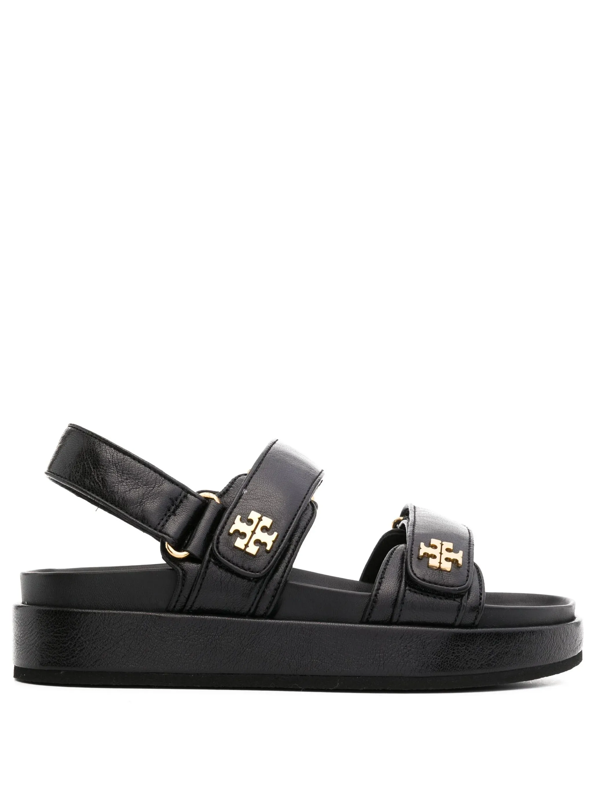 TORY BURCH Black Leather Kira Sporty Sandals