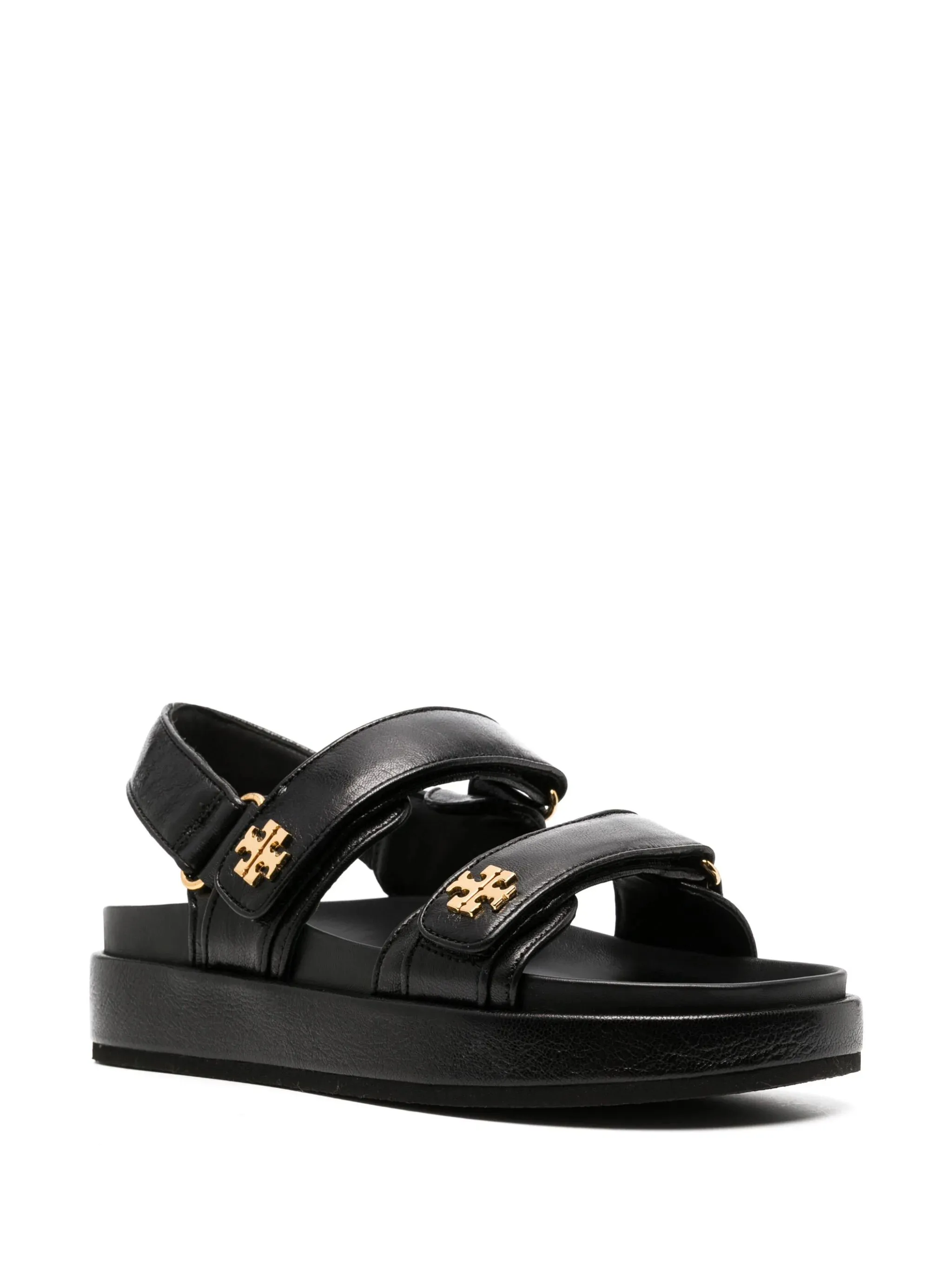 TORY BURCH Black Leather Kira Sporty Sandals