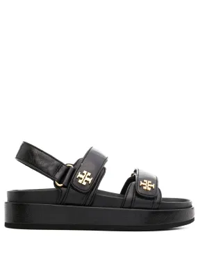 TORY BURCH Black Leather Kira Sporty Sandals