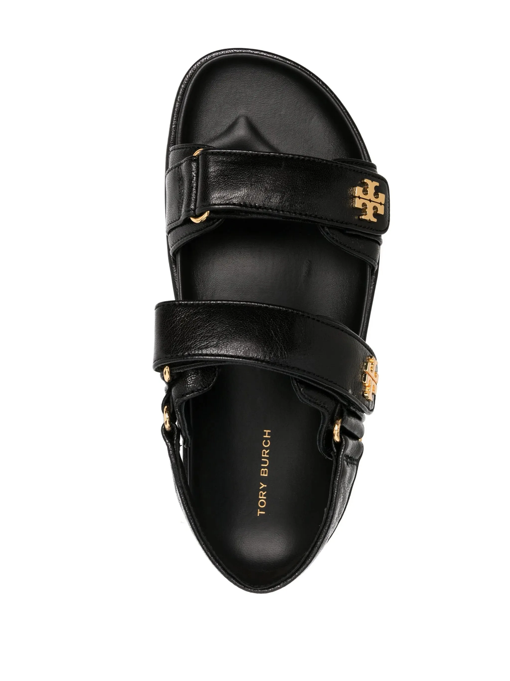 TORY BURCH Black Leather Kira Sporty Sandals