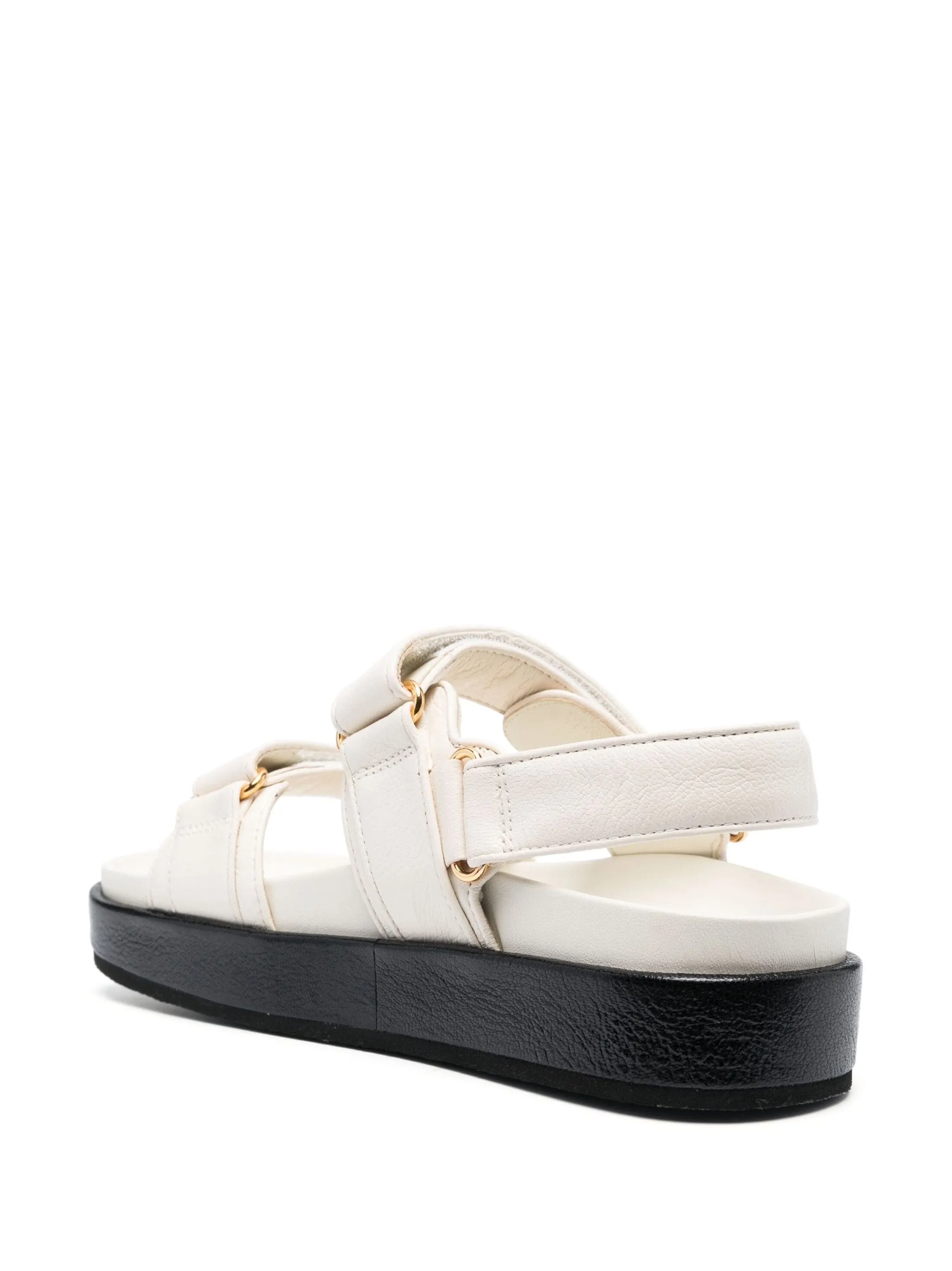 TORY BURCH White Leather Kira Sporty Sandals