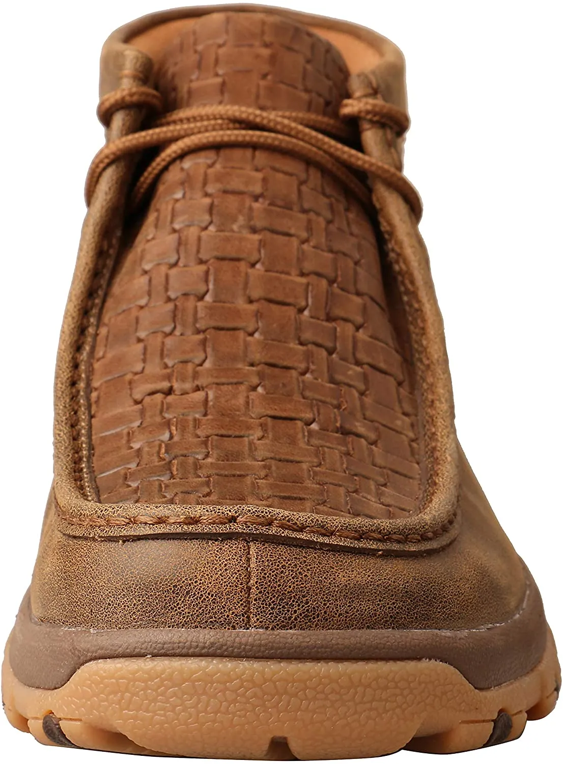 Twisted X Men's Chukka Driving Moc, CellStretch comfort technology, Bomber & Chocolate, Size 10.