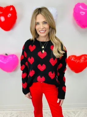 Valentine's Day Sweater - Cupid's Arrow Design