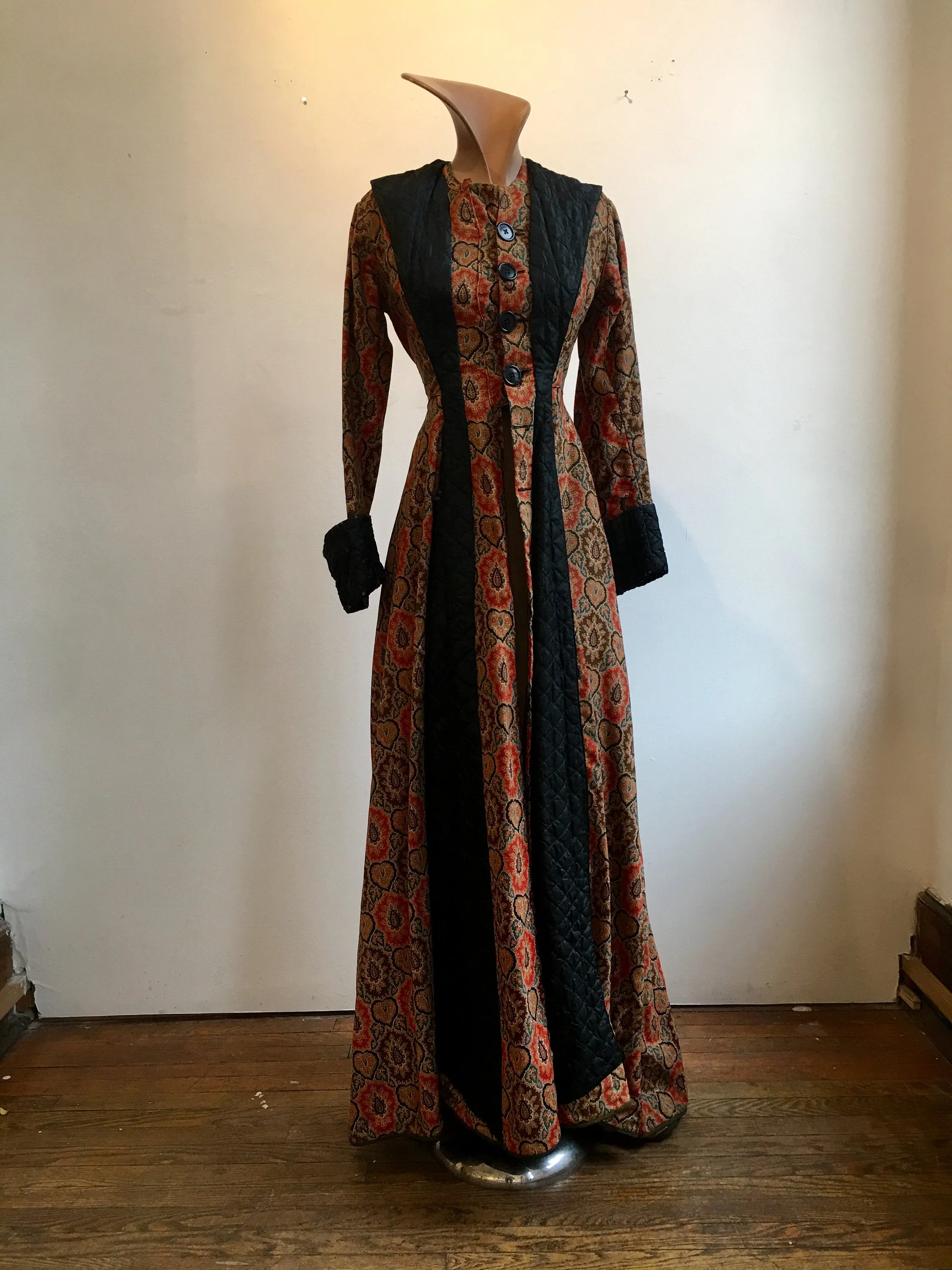 Victorian Era Paisley Day Coat from the 1890s