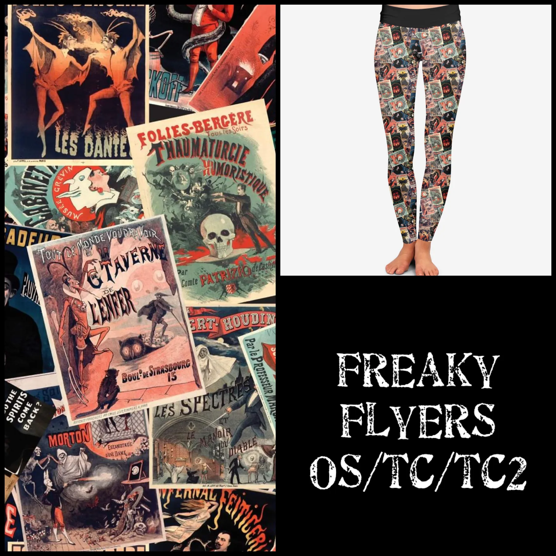 Vintage Movie Poster Soft Leggings