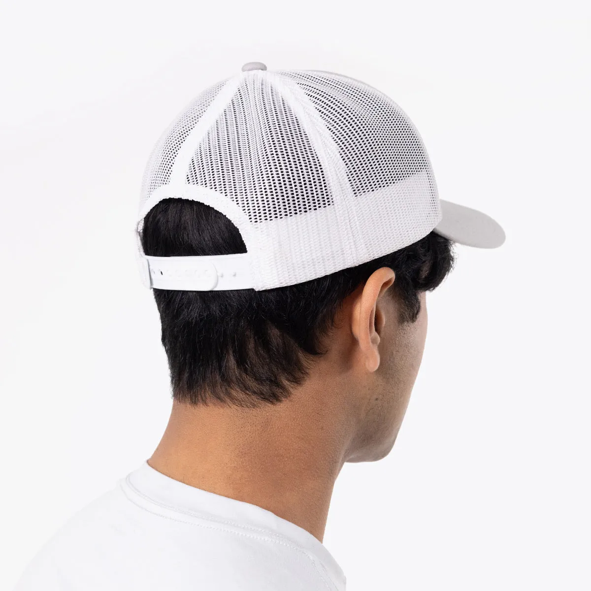 White Gray Unisex OOsnap Cap