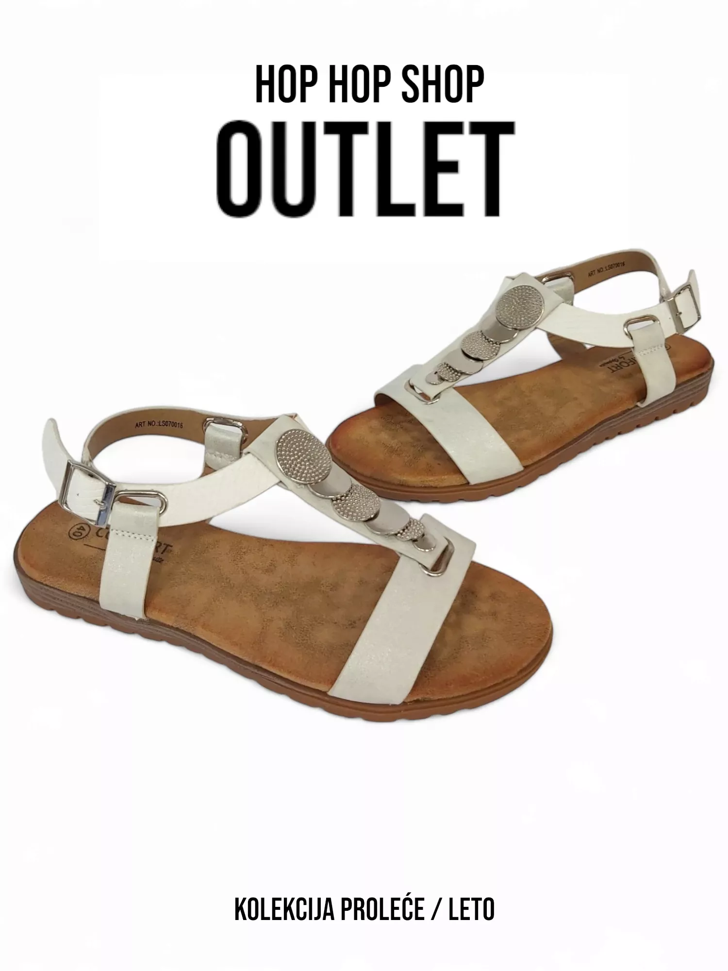 White Women's Sandals LS070016