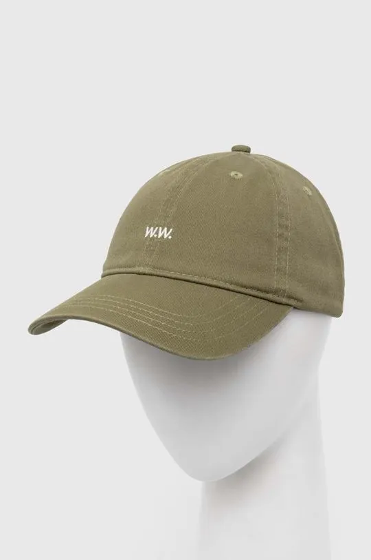 Green Wood Wood Cotton Baseball Cap Low Profile