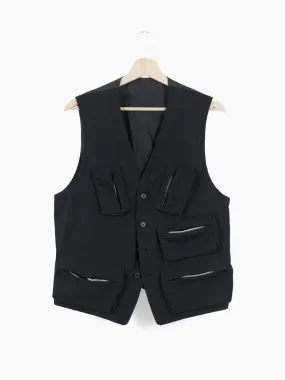 Yohji Yamamoto Men's Multi-Pocket Utility Vest - Y's For Men