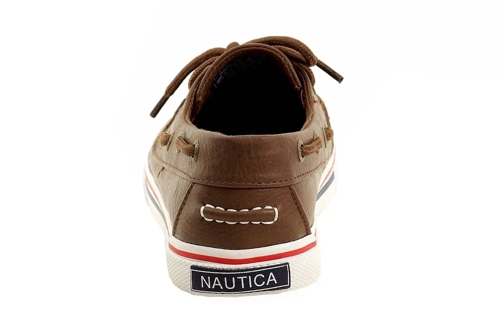 Youth Sizes 13-6 Nautica Boy's Galley Fashion Moc Toe Lace Up Boat Shoes