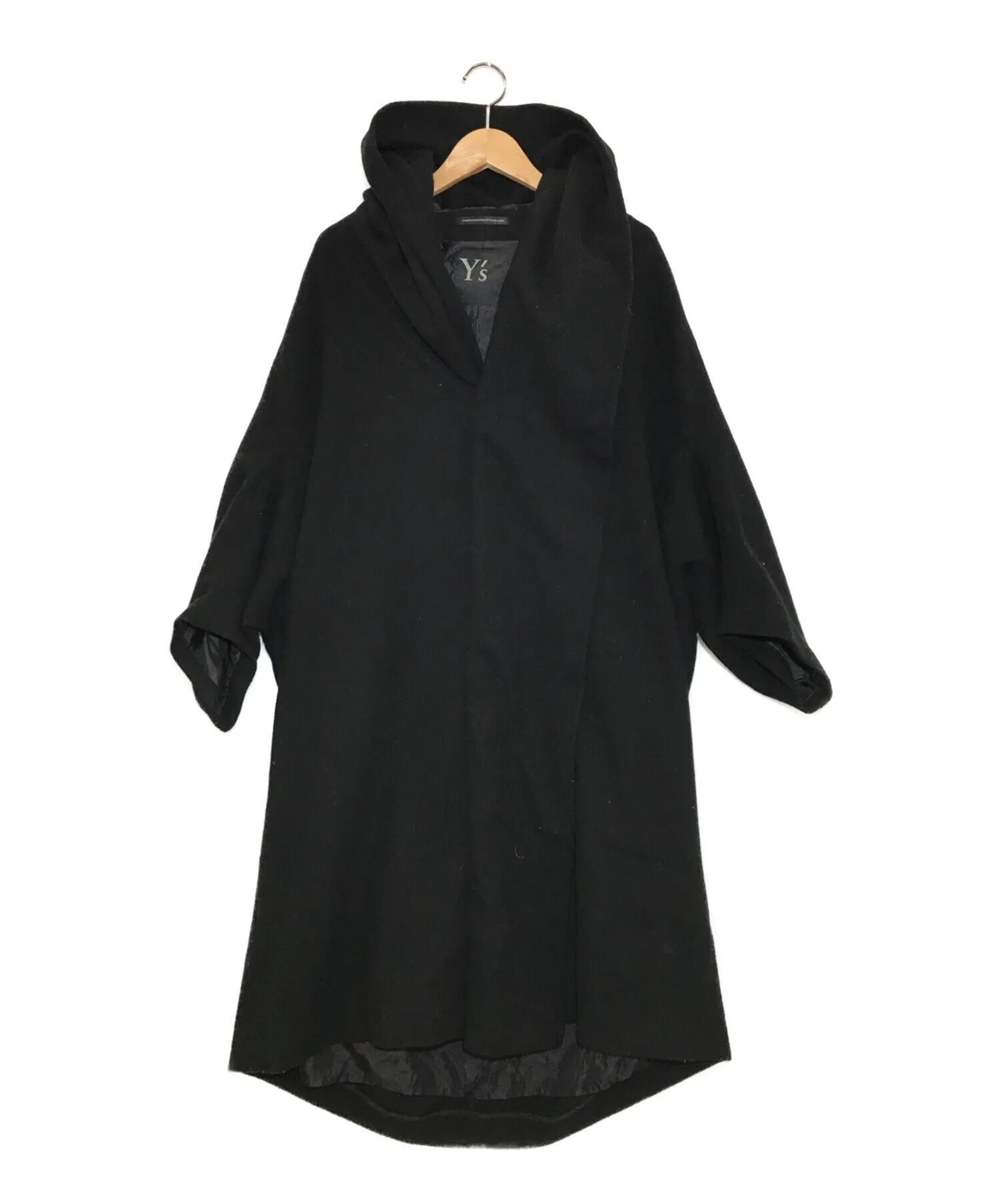 Y's Mosser Cape Coat 20AW: Buy Pre-owned Mosser Cape Coat YB-C04-127